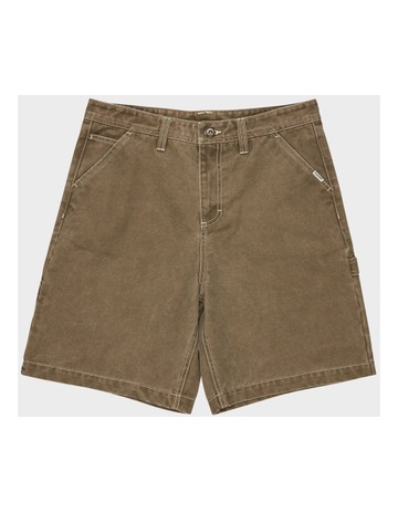 Carpenter Shorts 12.6 Inch in Brown
