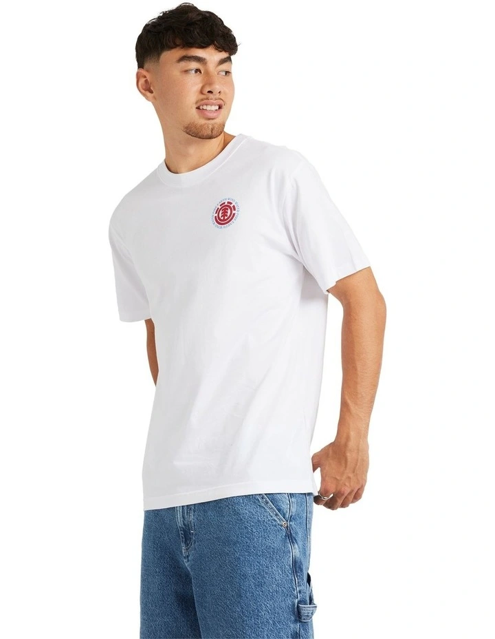 Seal Back T-shirt in White image 3
