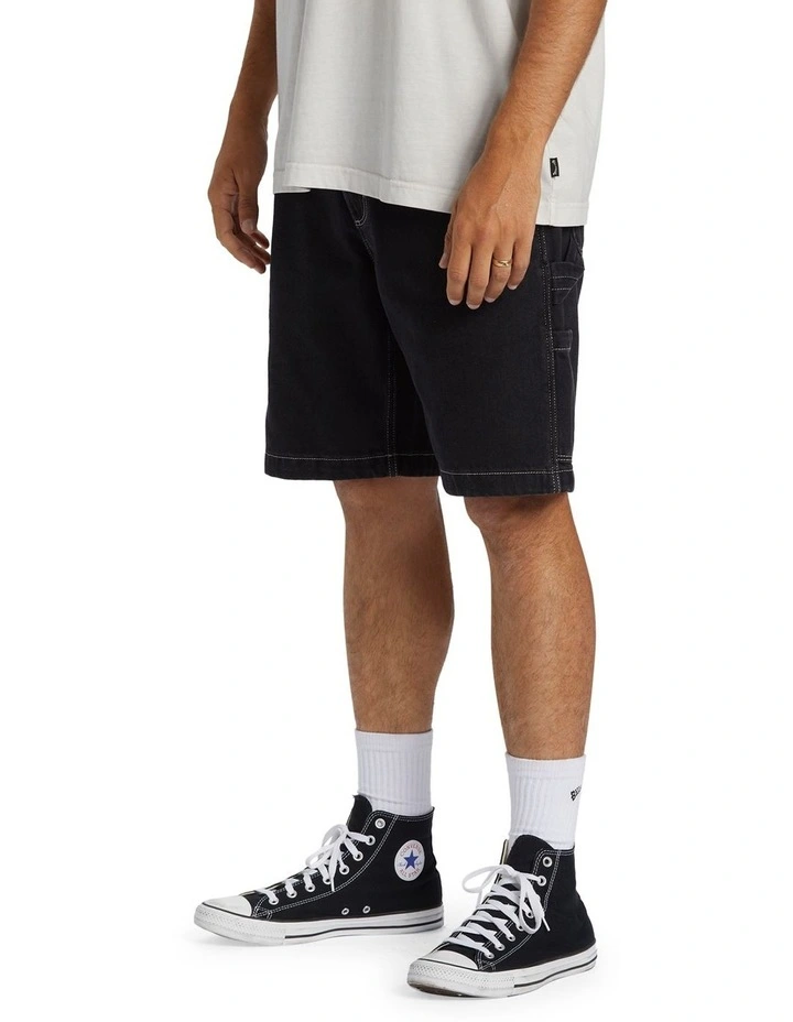 Bad Dog Workwear Immortal Shorts in Black image 3