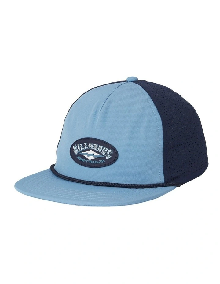 Crest Trucker Cap in Washed Blue image 1
