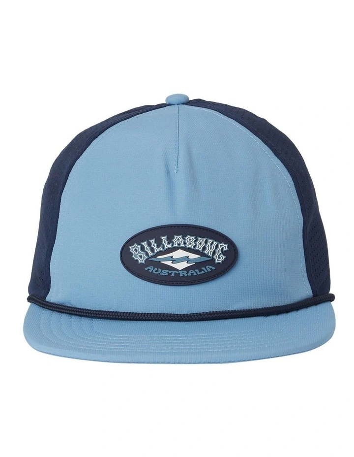 Crest Trucker Cap in Washed Blue image 3