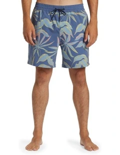 Sundays Layback Boardshorts in Washed Blue
