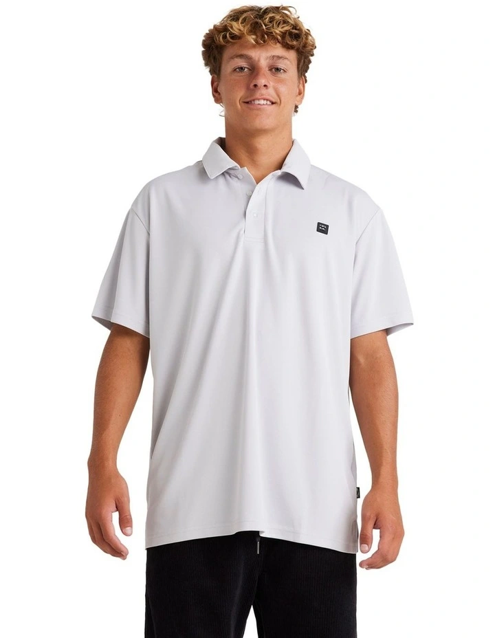 A/Div Polo Shirt in Grey Mist image 1