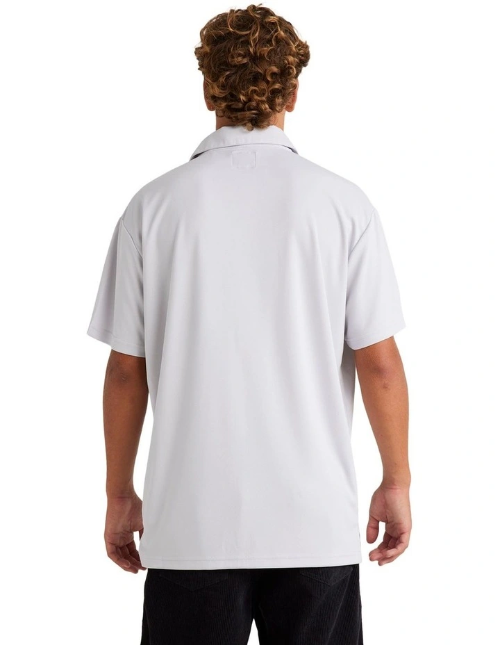 A/Div Polo Shirt in Grey Mist image 2