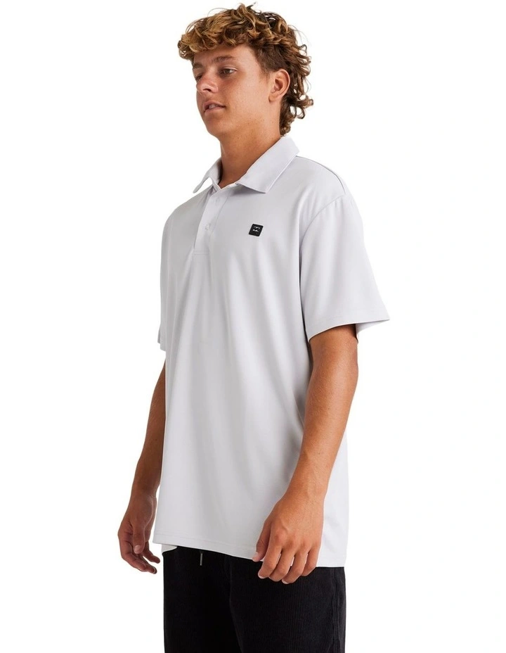 A/Div Polo Shirt in Grey Mist image 3