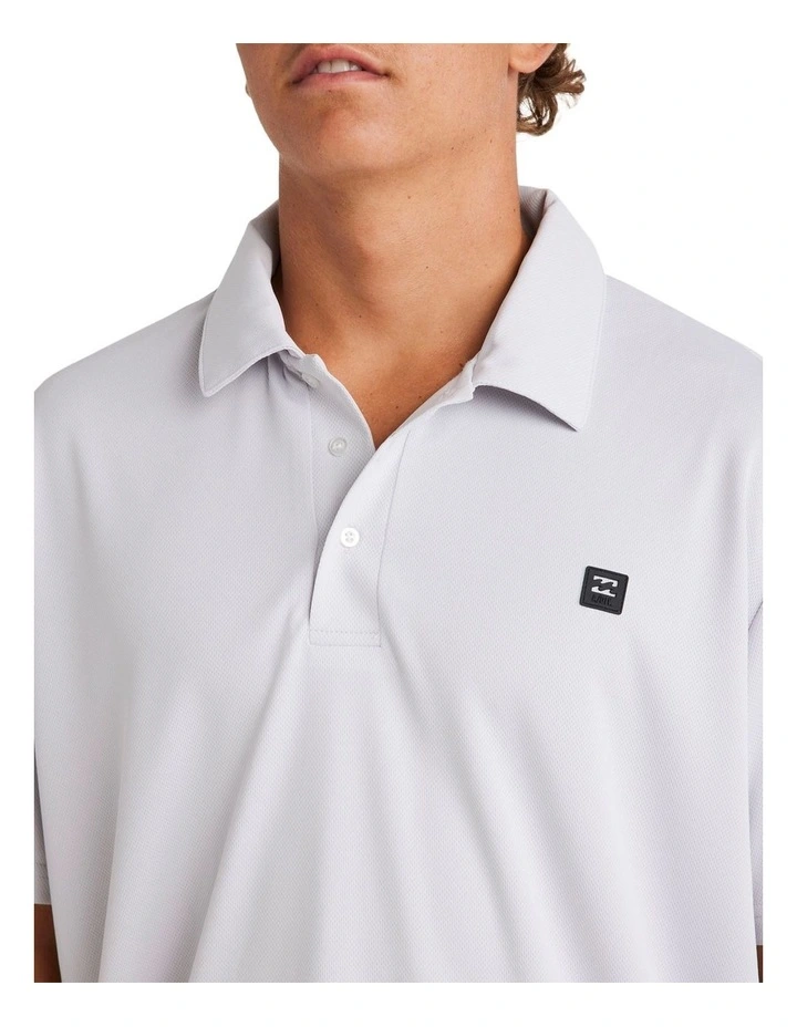 A/Div Polo Shirt in Grey Mist image 4