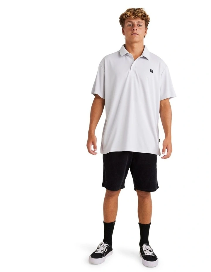 A/Div Polo Shirt in Grey Mist image 5