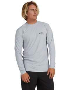 Shoreline Rash Vest in Light Grey Heather