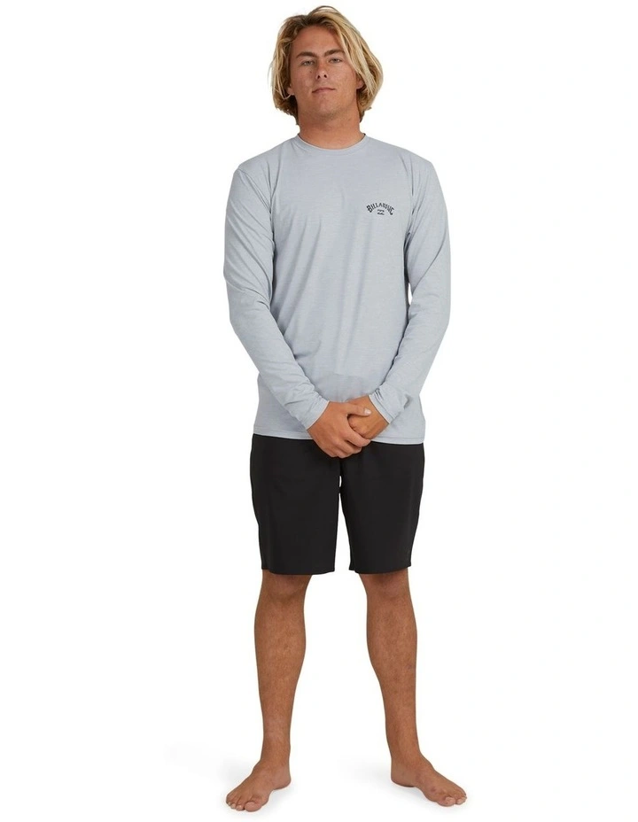 Shoreline Rash Vest in Light Grey Heather image 5