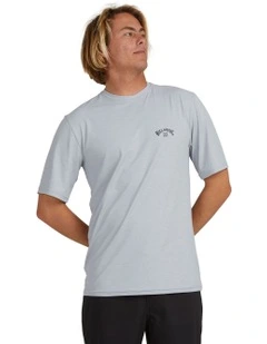 Shoreline Rash Vest in Light Grey Heather