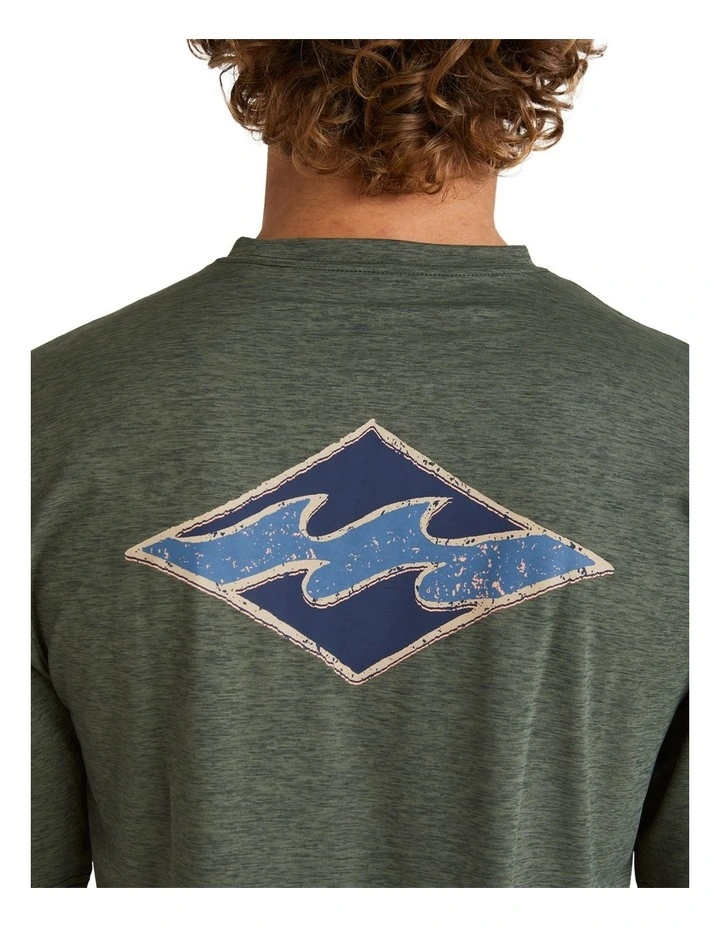 Diamond Shoreline Rash Vest in Military Heather image 4