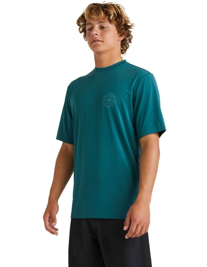 Big Wave Daz Rash Vest in Real Teal image 3