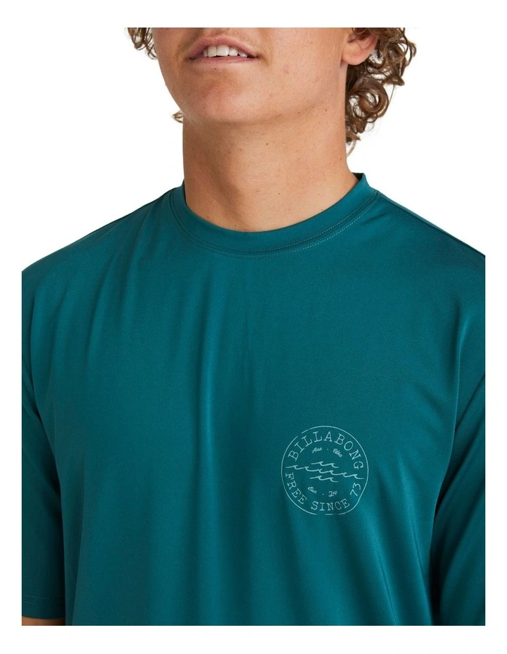 Big Wave Daz Rash Vest in Real Teal image 4