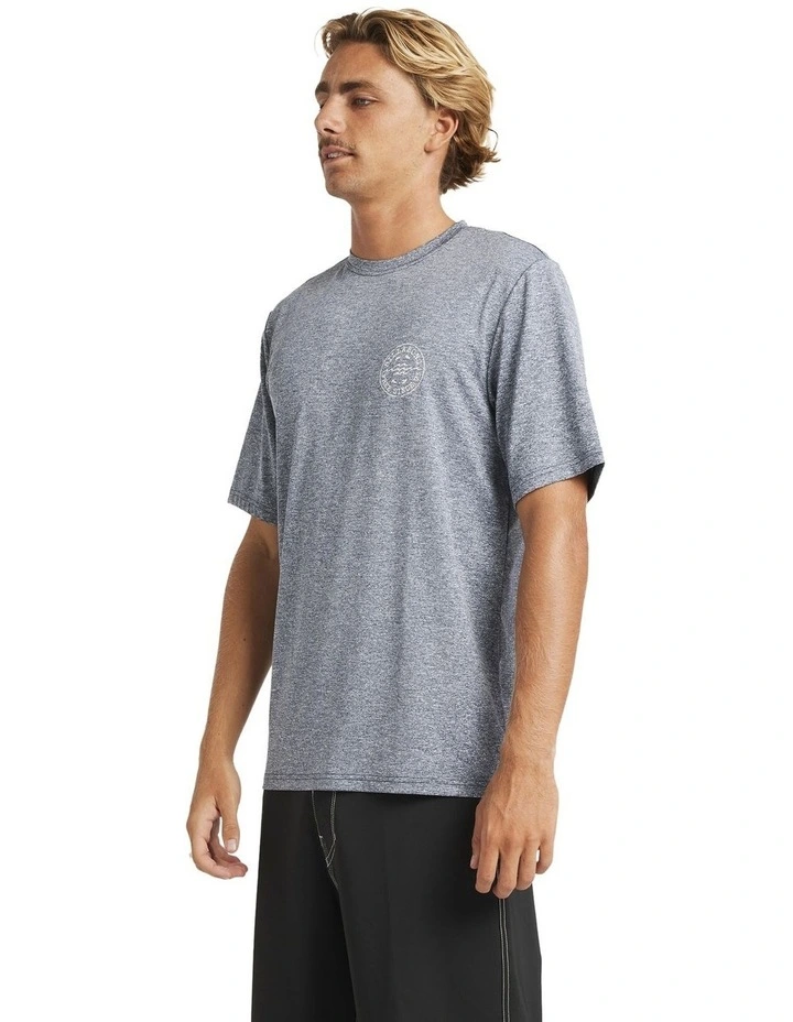 Big Wave Daz Rash Vest in Navy Heather image 3