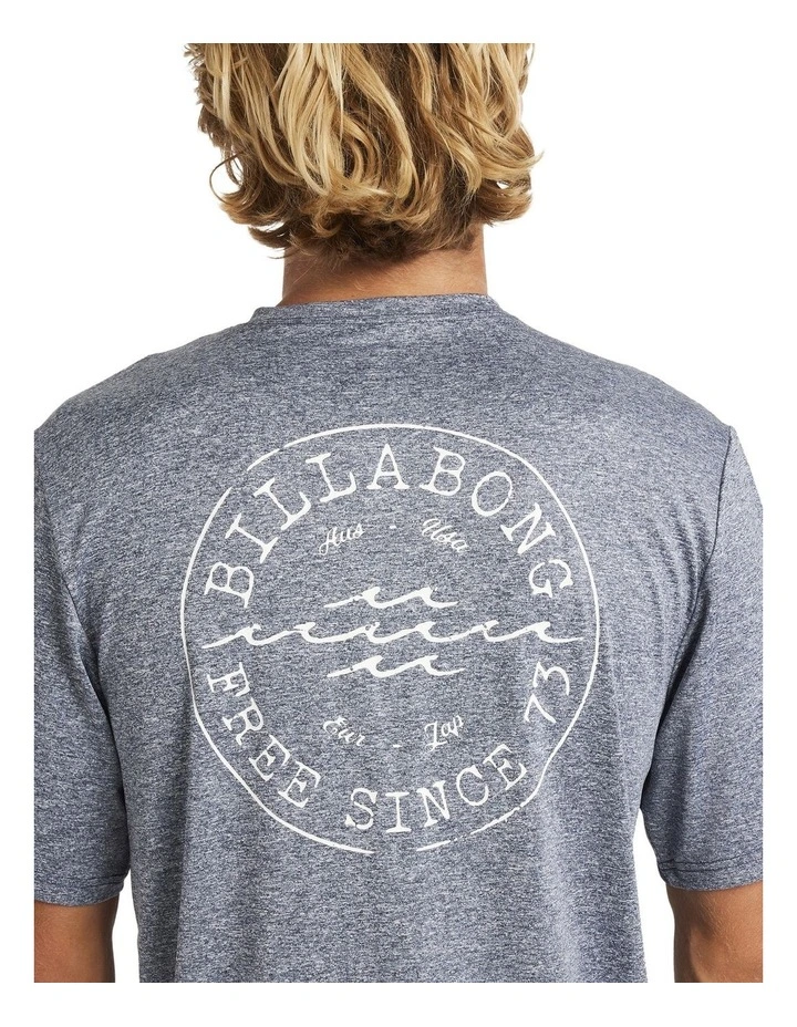 Big Wave Daz Rash Vest in Navy Heather image 4