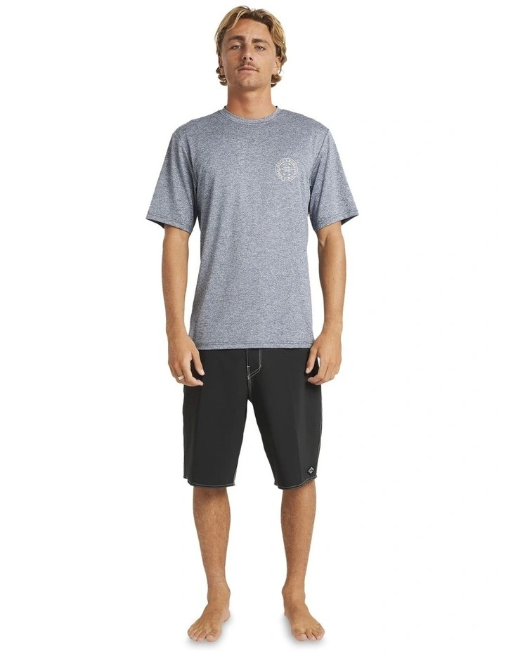 Big Wave Daz Rash Vest in Navy Heather image 5