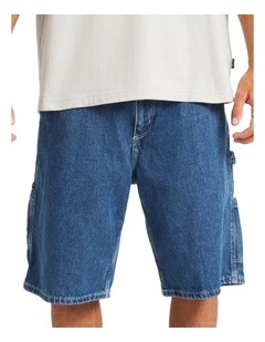 Bad Dog Workwear Shorts in Ocean Wash