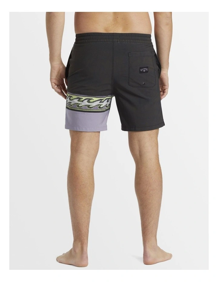Burleigh Layback Boardshorts in Washed Black image 2