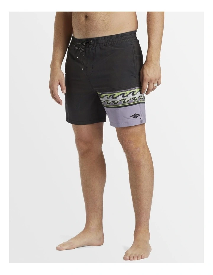 Burleigh Layback Boardshorts in Washed Black image 3