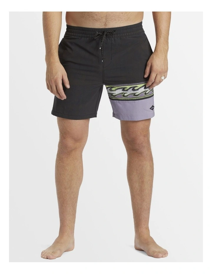 Burleigh Layback Boardshorts in Washed Black image 5