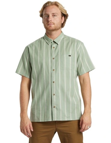 Sundays Jacquard Shirt in Mist Green