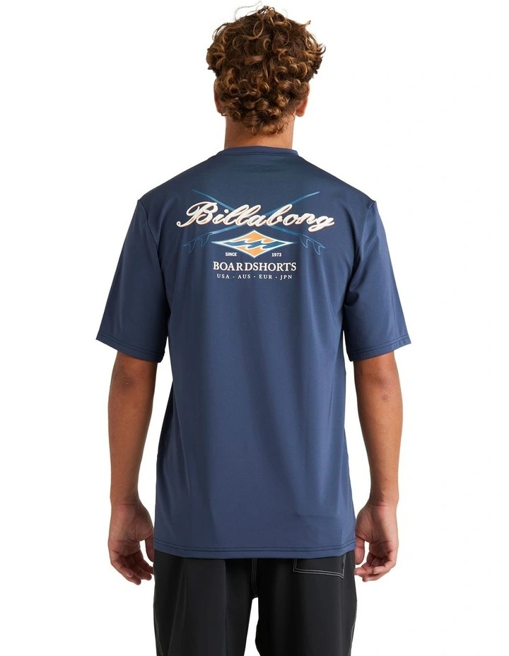 Crossboards Rash Vest in Dusty Navy image 2