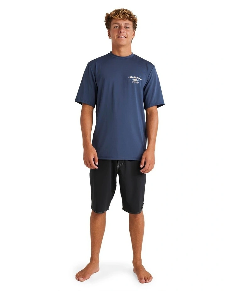 Crossboards Rash Vest in Dusty Navy image 5