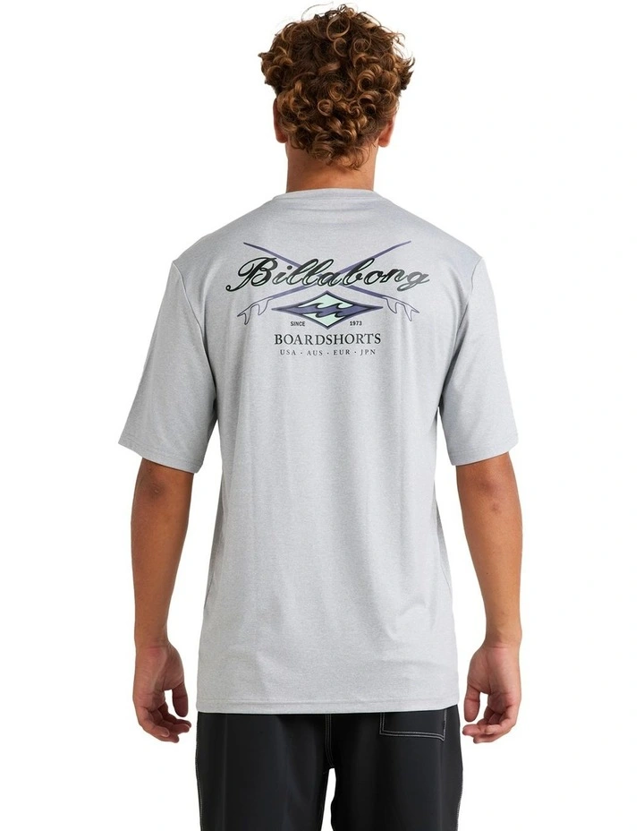 Crossboards Rash Vest in Light Grey Heather image 2