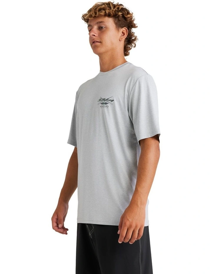 Crossboards Rash Vest in Light Grey Heather image 3