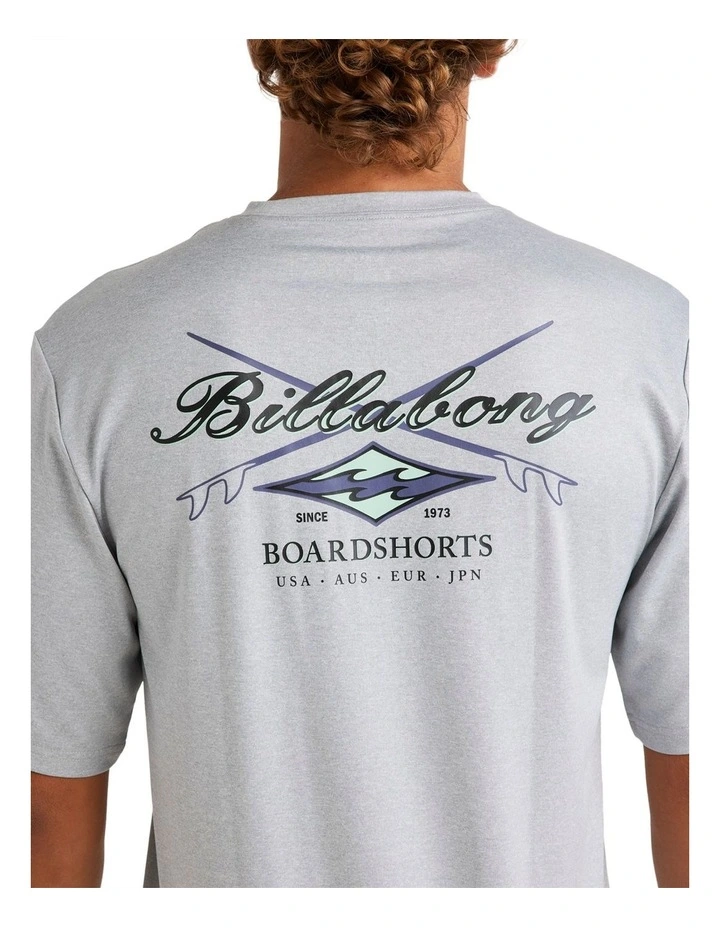 Crossboards Rash Vest in Light Grey Heather image 4