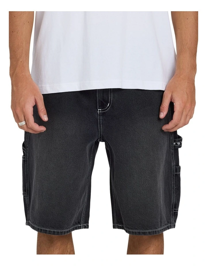 Bad Workwear Shorts in Black image 1
