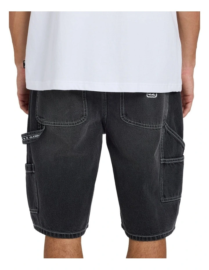 Bad Workwear Shorts in Black image 2