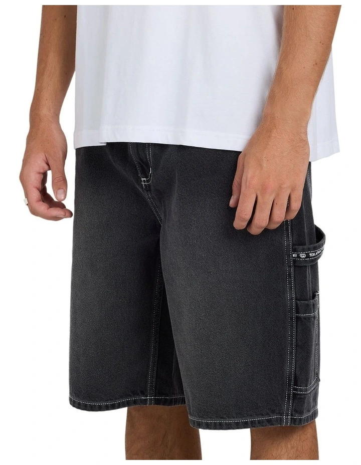 Bad Workwear Shorts in Black image 3