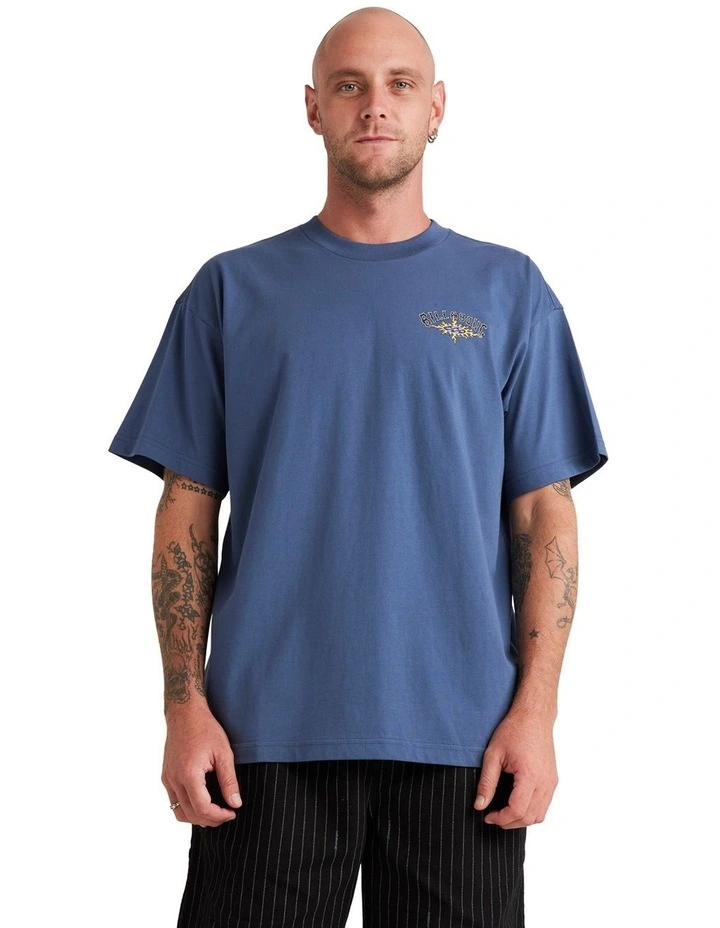 Flame Arch Og T-shirt in Slate Blue image 1