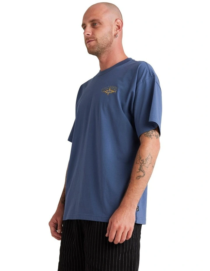Flame Arch Og T-shirt in Slate Blue image 3
