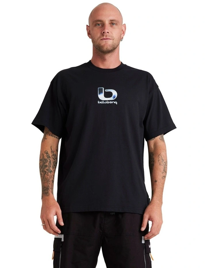 Chrome Short Sleeve T-shirt in Black image 1