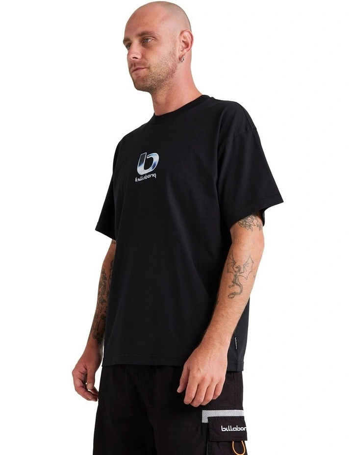 Chrome Short Sleeve T-shirt in Black image 3