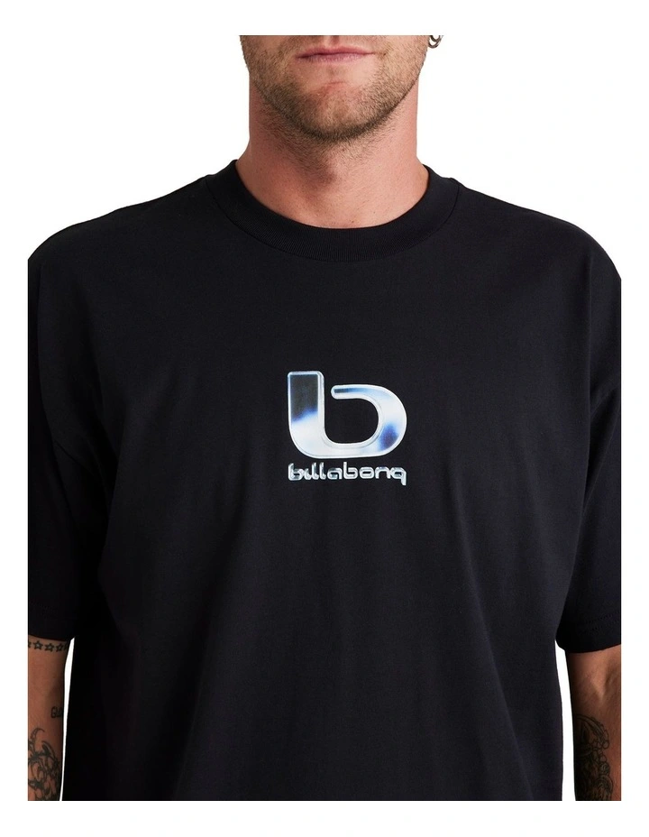 Chrome Short Sleeve T-shirt in Black image 4