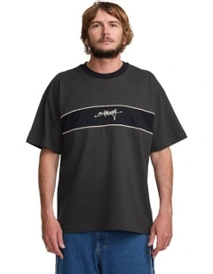 Warped Short Sleeve T-shirt in Black