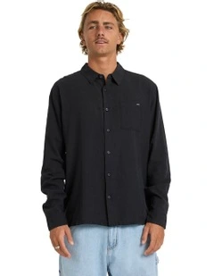 Ricardo Long Sleeve Shirt in Black