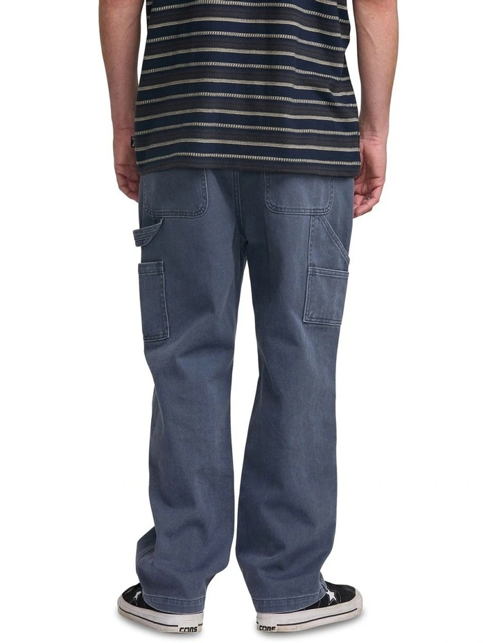 Bad Dog Workwear Relaxed Fit Jeans in Blue image 2