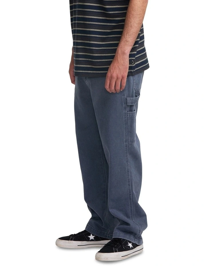 Bad Dog Workwear Relaxed Fit Jeans in Blue image 3