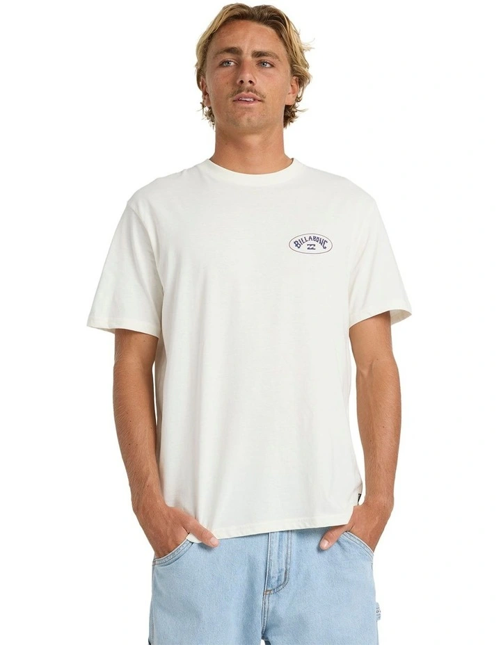 Orbit Arch Premium T-shirt in White image 1