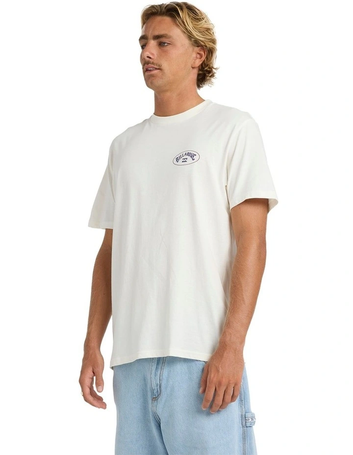 Orbit Arch Premium T-shirt in White image 3