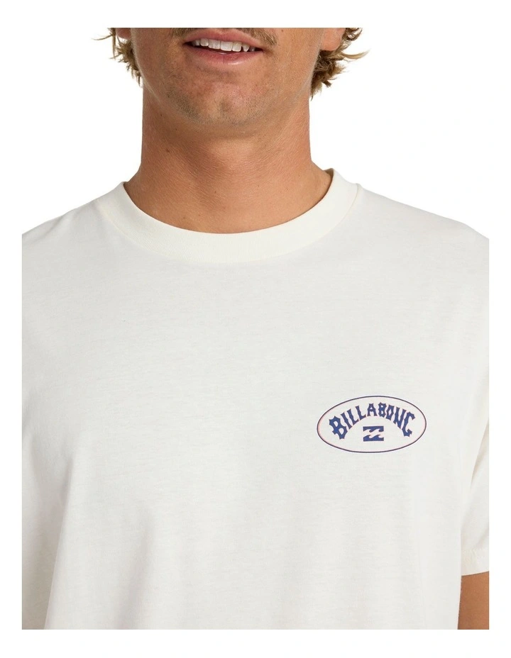 Orbit Arch Premium T-shirt in White image 4