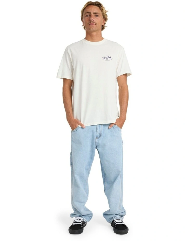 Orbit Arch Premium T-shirt in White image 5