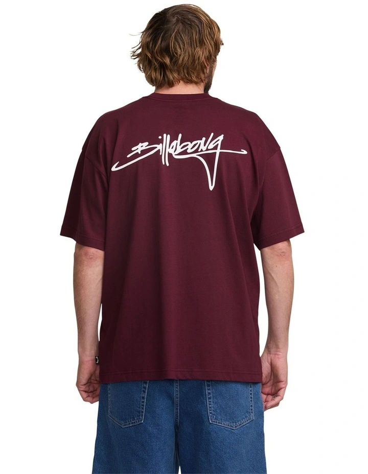 Trucker Original Fit T-shirt in Plum image 2