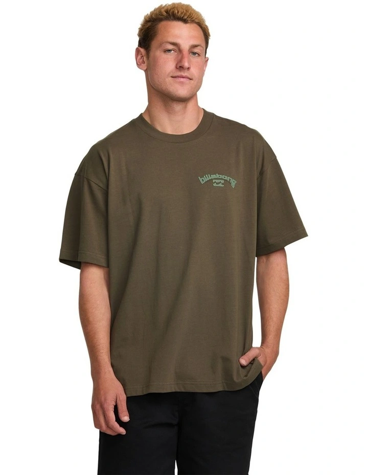 Y2K Arch Original Fit T-shirt in Brown image 1