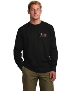 Range A/Div Long Sleeve T-shirt in Black