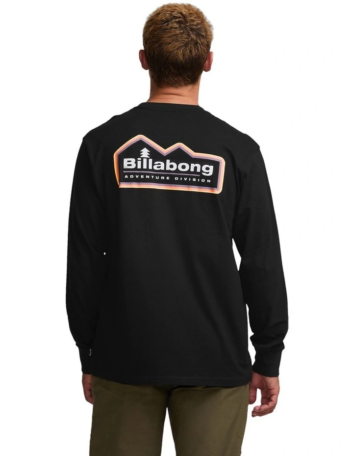 Range A/Div Long Sleeve T-shirt in Black image 2